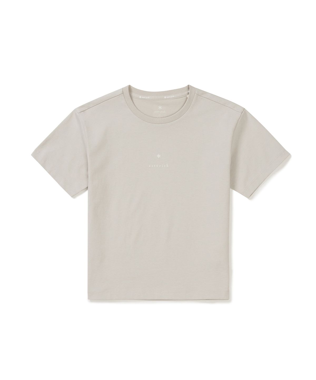 스노우피크 어패럴 키즈(SNOWPEAK APPAREL KIDS) 키즈 에어로쿨 아스타리스크 반팔 티셔츠 (S25MKFTS97) Sand Beige
