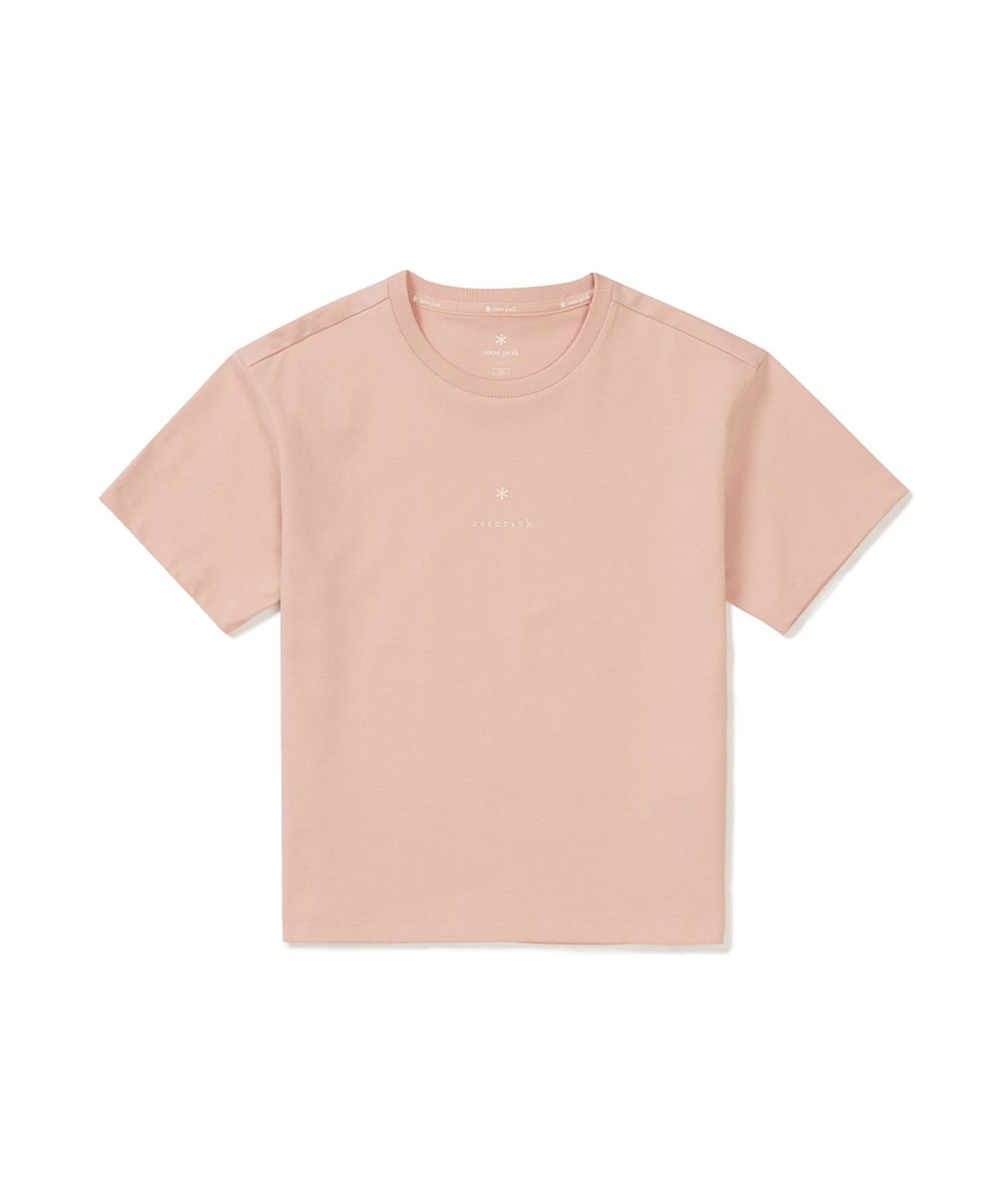 스노우피크 어패럴 키즈(SNOWPEAK APPAREL KIDS) 키즈 에어로쿨 아스타리스크 반팔 티셔츠 (S25MKFTS97) Light Pink
