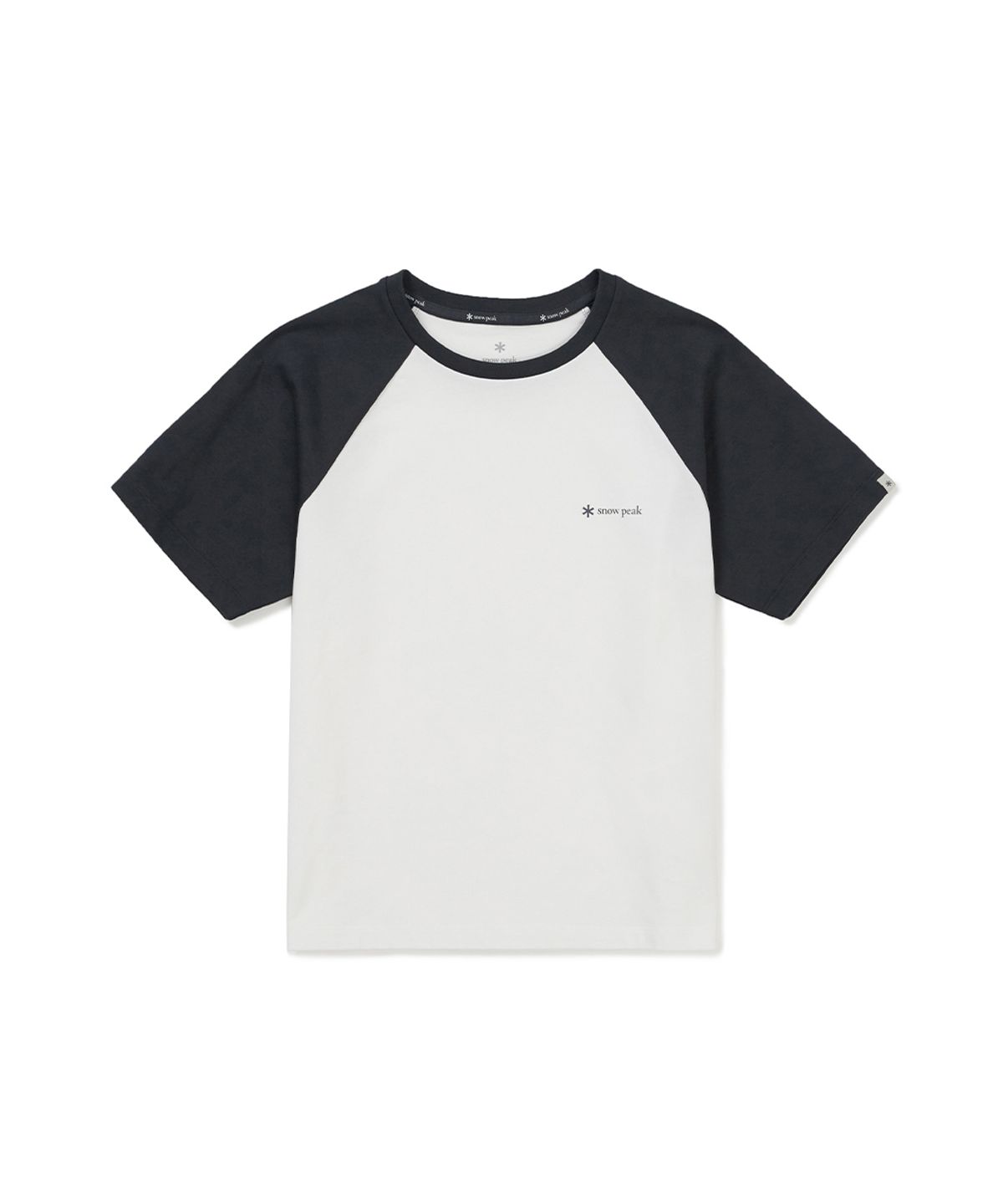 스노우피크 어패럴 키즈(SNOWPEAK APPAREL KIDS) 키즈 에어로쿨 배색 반팔 티셔츠 (S25MKFTS96) Dark Navy