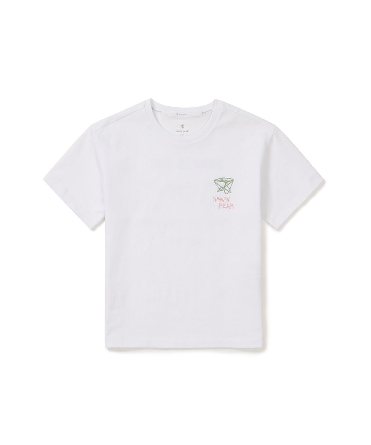 스노우피크 어패럴 키즈(SNOWPEAK APPAREL KIDS) 키즈 에어로쿨 기어 반팔 티셔츠 (S25MKFTS95) White
