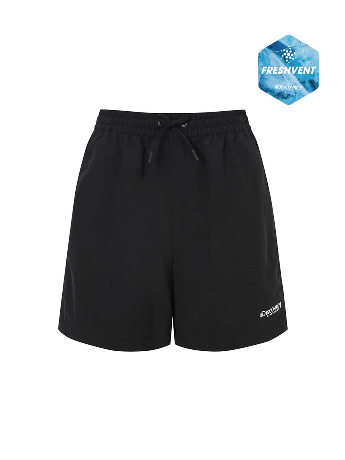 디스커버리 익스페디션(DISCOVERY EXPEDITION) 프레시벤트 여성 에센셜 타슬란 보드숏 (BLACK)
