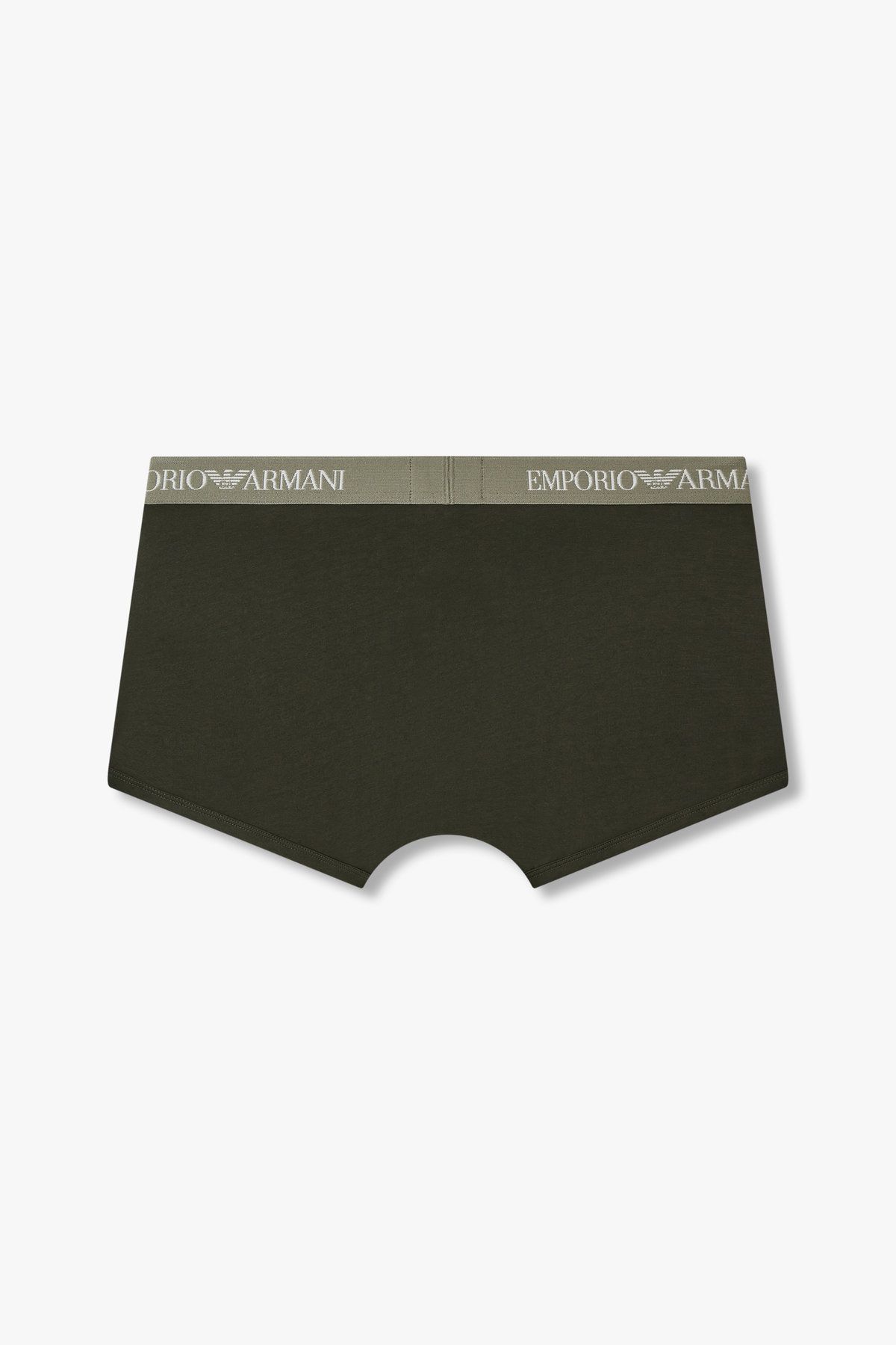 엠포리오 아르마니 언더웨어(EMPORIO ARMANI UNDERWEAR) 남성 로고 밴딩 솔리드 코튼 드로즈 _그린 0815112327