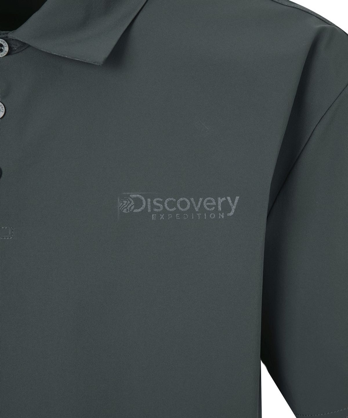 디스커버리 익스페디션(DISCOVERY EXPEDITION) 프레시벤트 남성 우븐 카라티 (D.GREY)