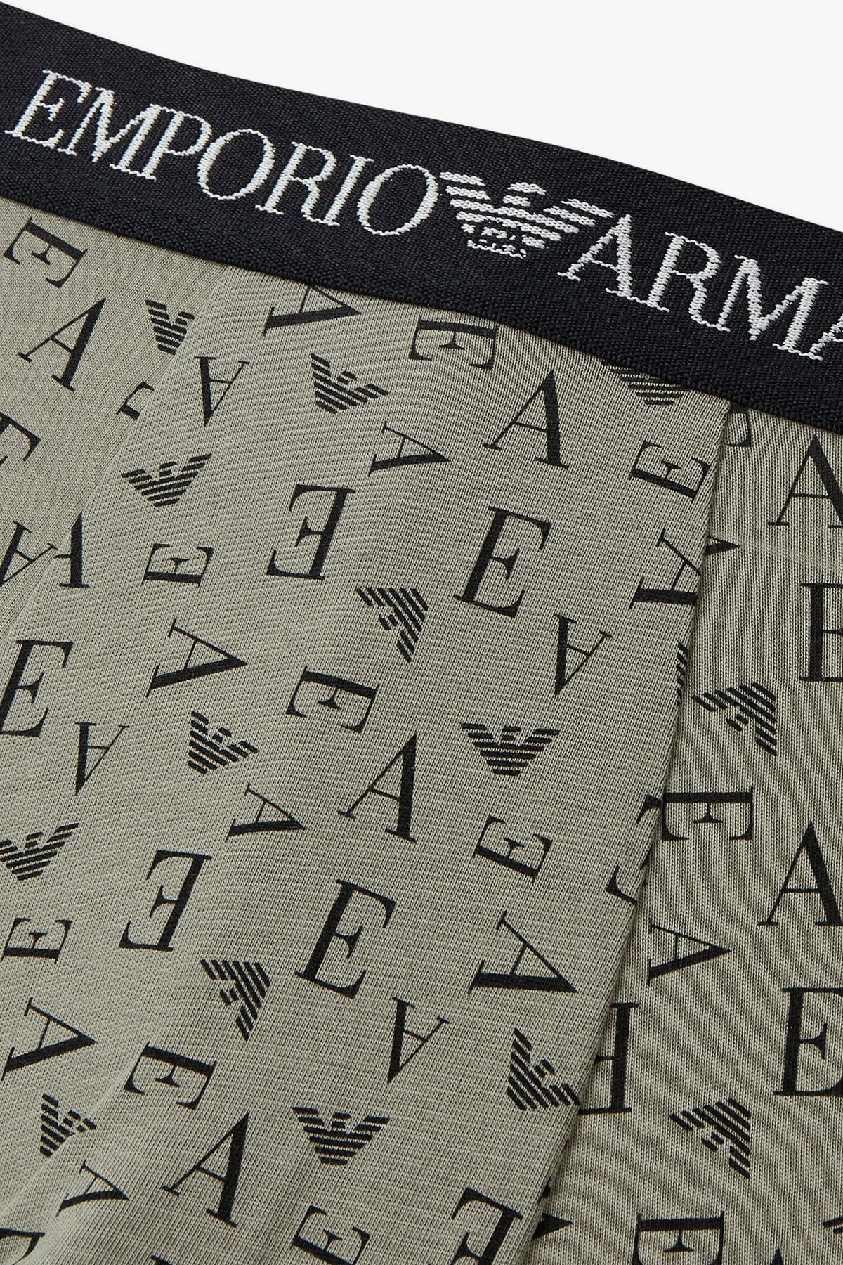 엠포리오 아르마니 언더웨어(EMPORIO ARMANI UNDERWEAR) 남성 어시메트릭 패턴 코튼 드로즈 _카무플라주 그린 0815112328
