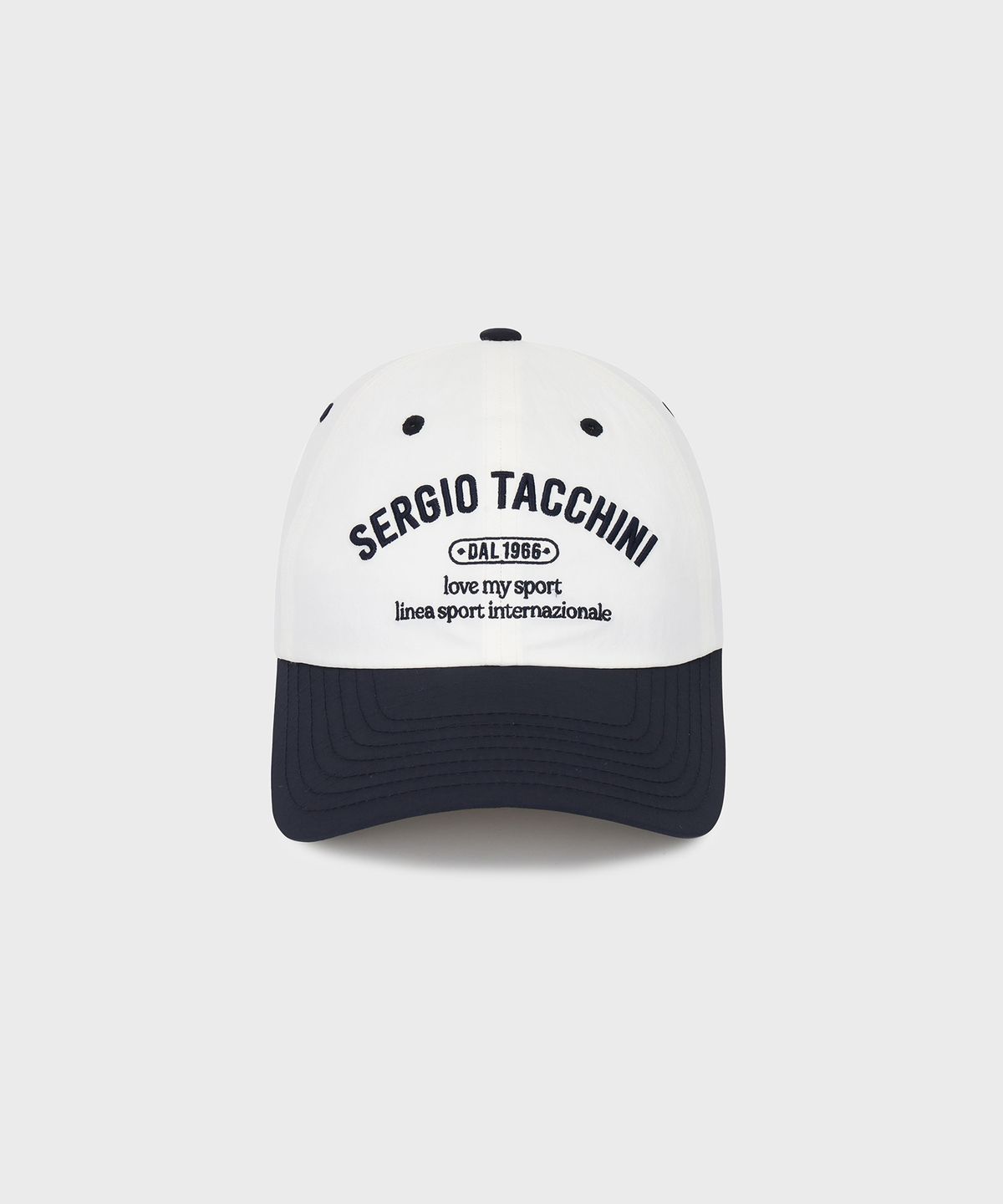 세르지오 타키니(SERGIO TACCHINI) U 레터링 우븐 볼캡 (White)
