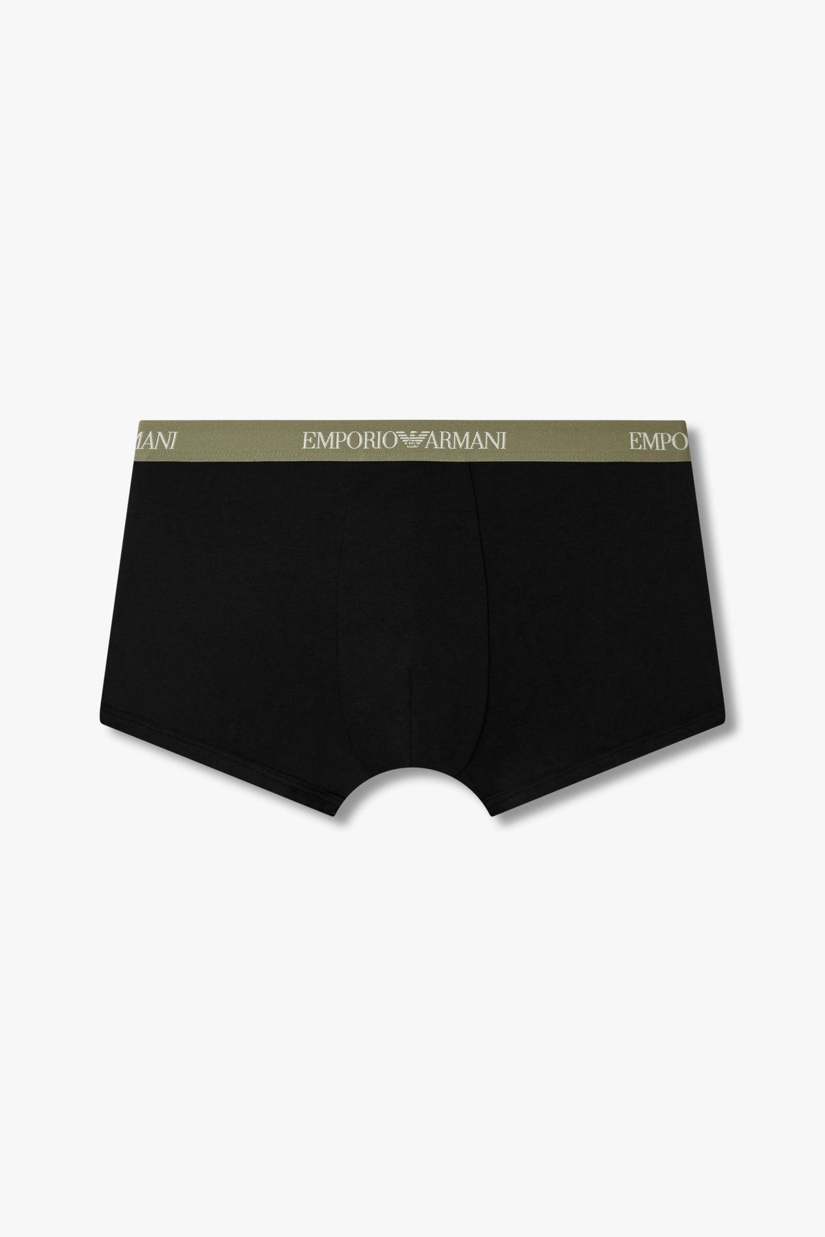 엠포리오 아르마니 언더웨어(EMPORIO ARMANI UNDERWEAR) 남성 로고 밴딩 솔리드 코튼 드로즈 _블랙 0815112329