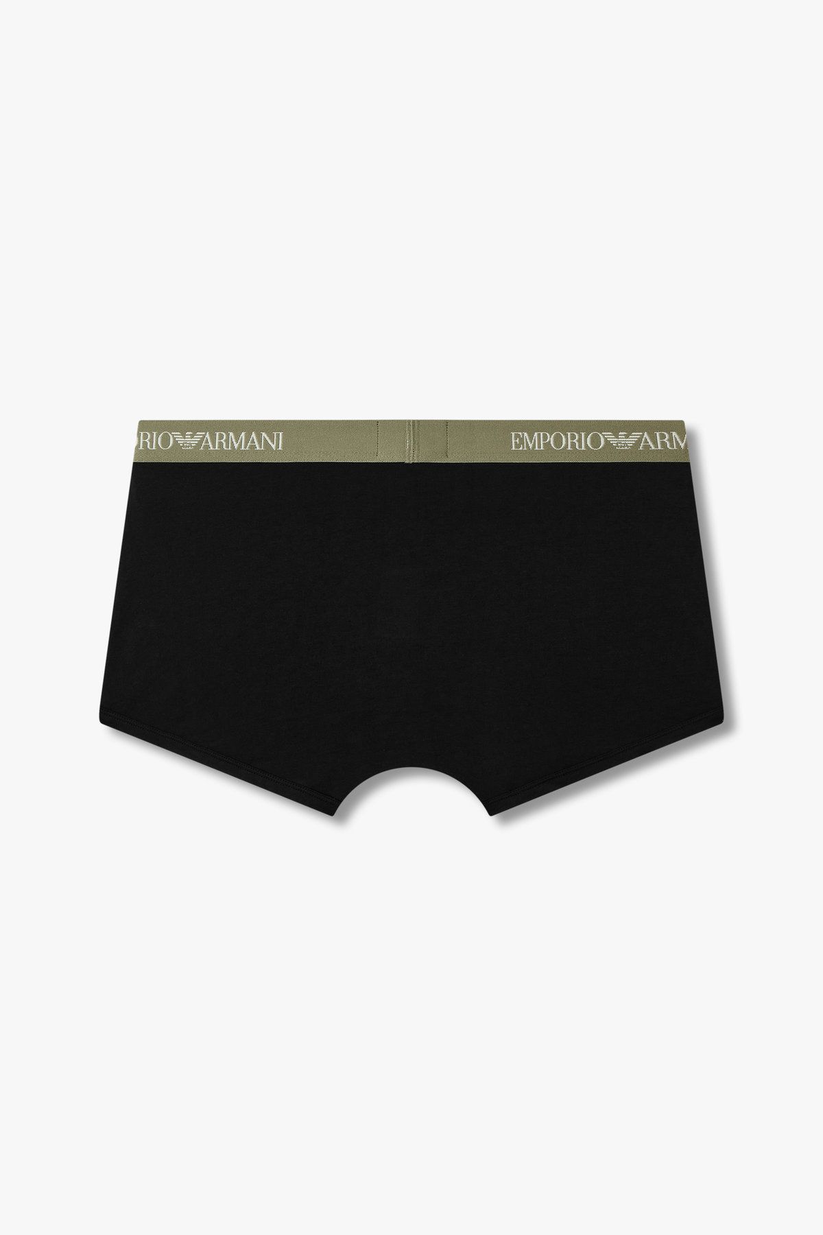 엠포리오 아르마니 언더웨어(EMPORIO ARMANI UNDERWEAR) 남성 로고 밴딩 솔리드 코튼 드로즈 _블랙 0815112329
