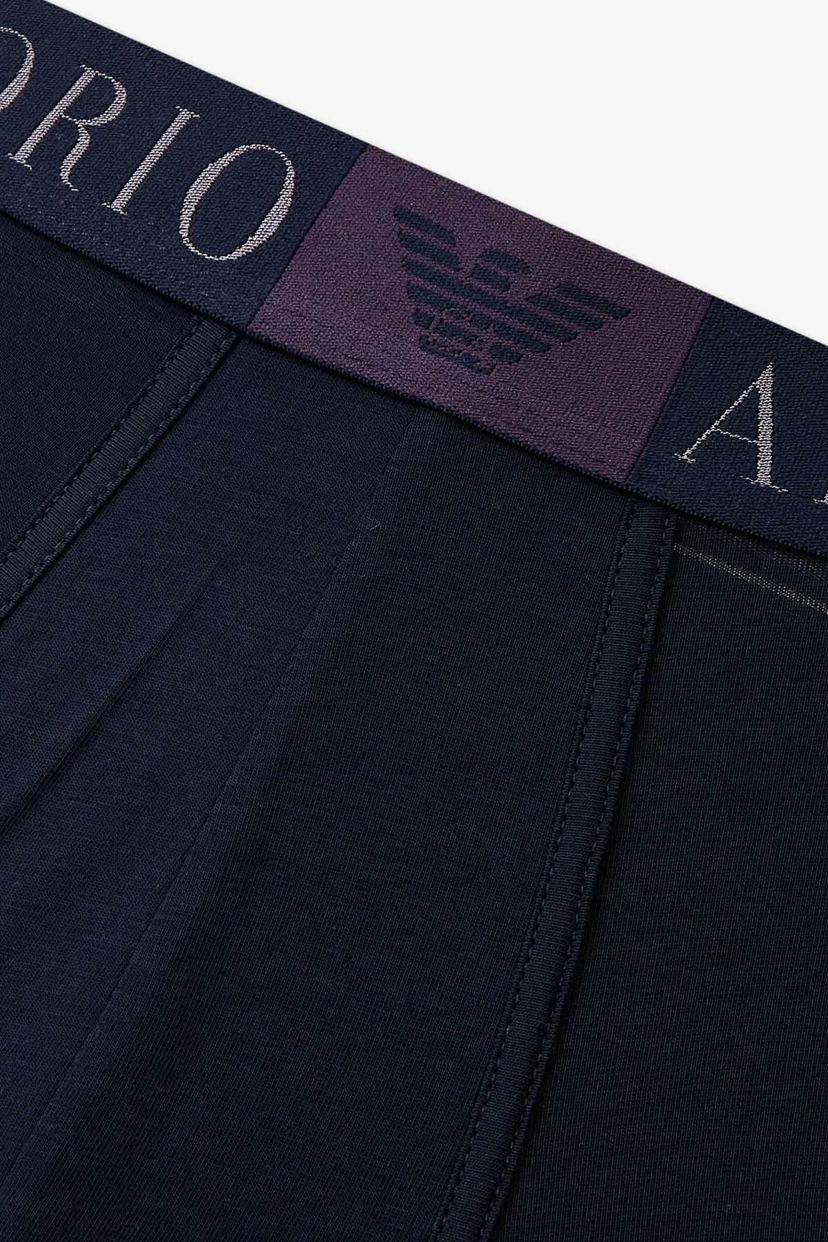 엠포리오 아르마니 언더웨어(EMPORIO ARMANI UNDERWEAR) 남성 스퀘어 이글 밴딩 코튼 드로즈 _다크 블루 0815112015