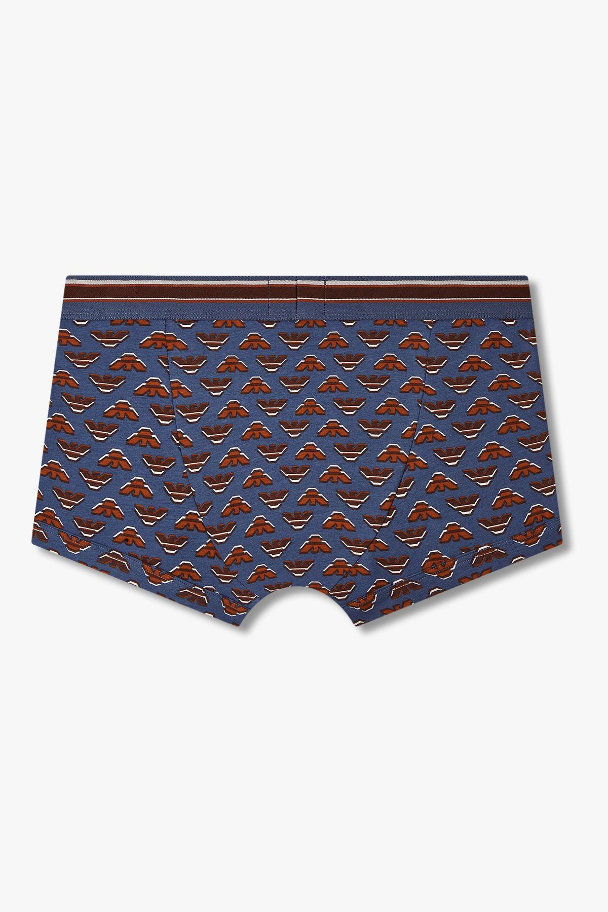 엠포리오 아르마니 언더웨어(EMPORIO ARMANI UNDERWEAR) 남성 이글 패턴 코튼 드로즈 _인디고 0815112041