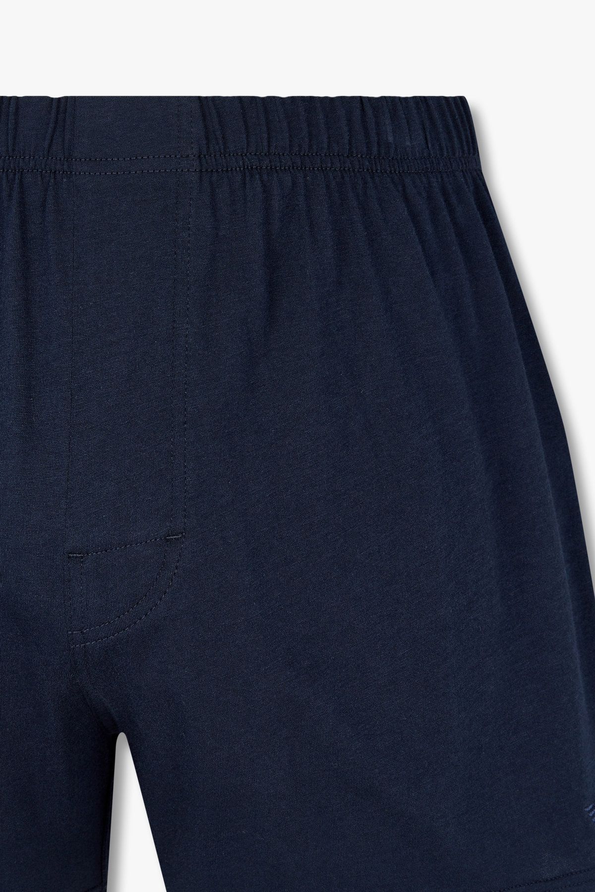 엠포리오 아르마니 언더웨어(EMPORIO ARMANI UNDERWEAR) 남성 이글 로고 자수 코튼 트렁크 _다크 블루 0815112098