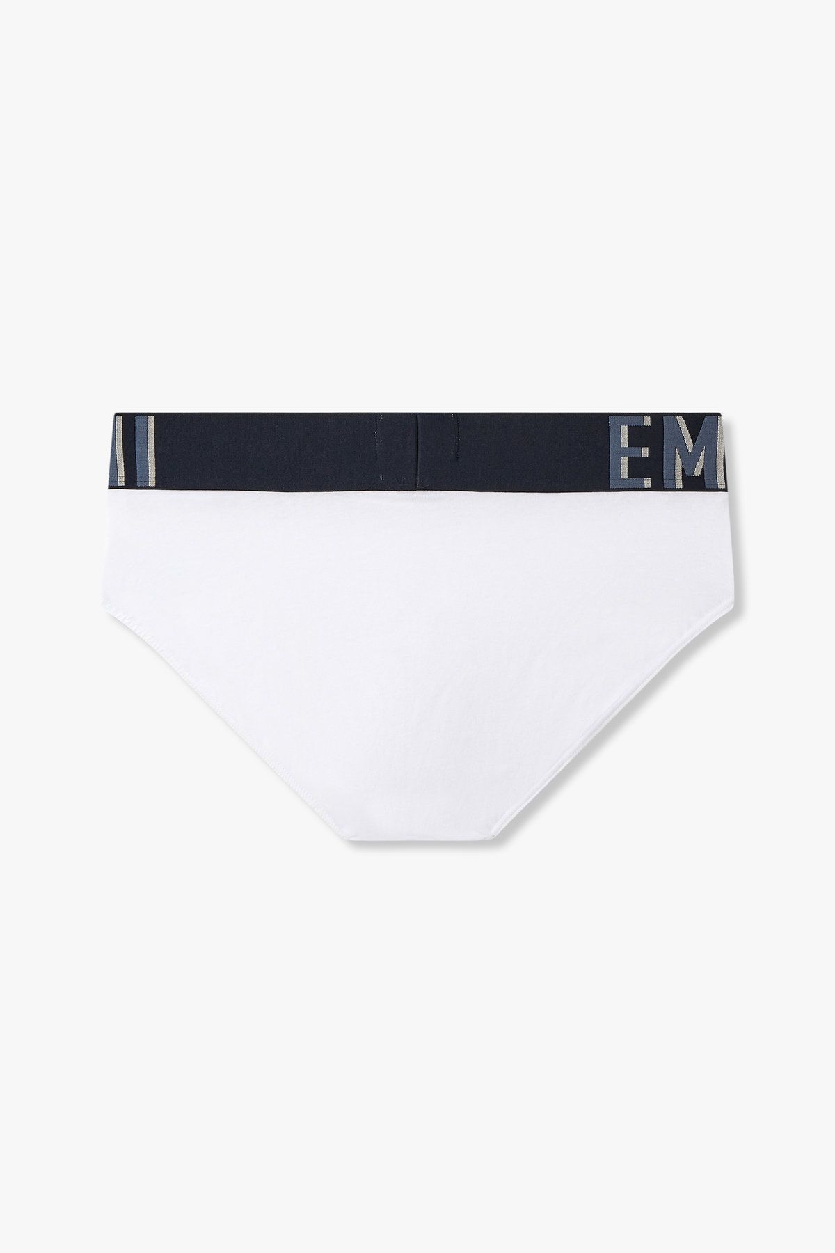 엠포리오 아르마니 언더웨어(EMPORIO ARMANI UNDERWEAR) 남성 볼드 로고 밴딩 코튼 브리프 _화이트 0815111004