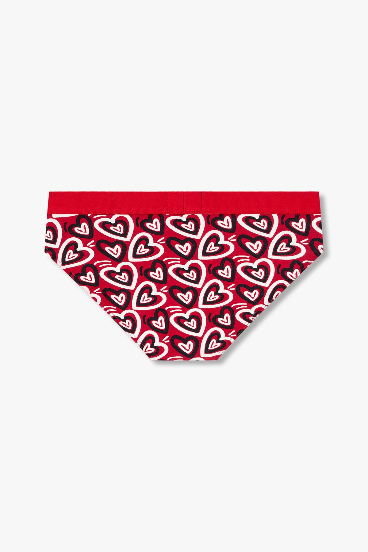 엠포리오 아르마니 언더웨어(EMPORIO ARMANI UNDERWEAR) 남성 하트 패턴 로고 밴딩 브리프 _레드 0815111046