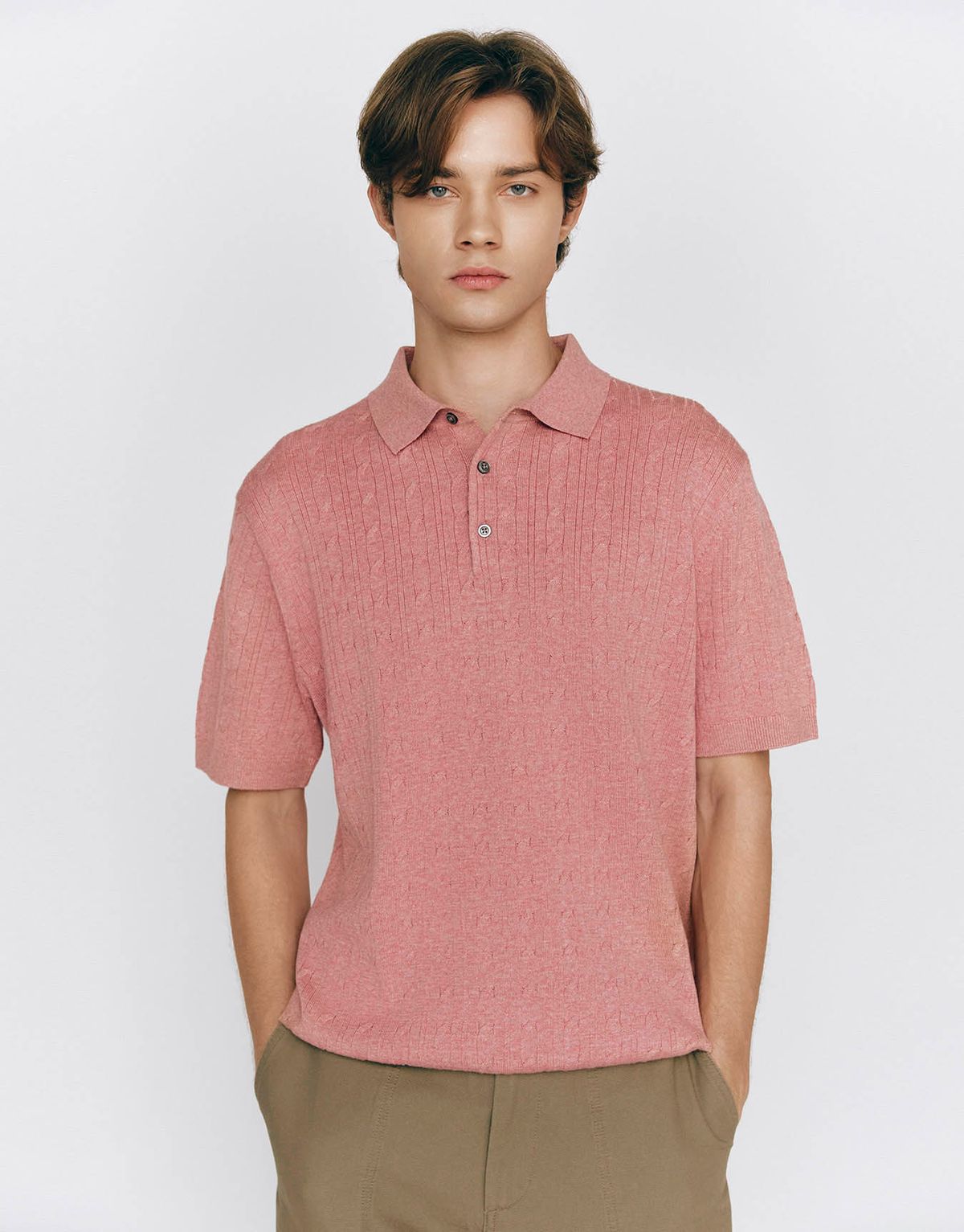 지오다노(GIORDANO) 케이블 반팔 니트(12GG) 055522 [8color]