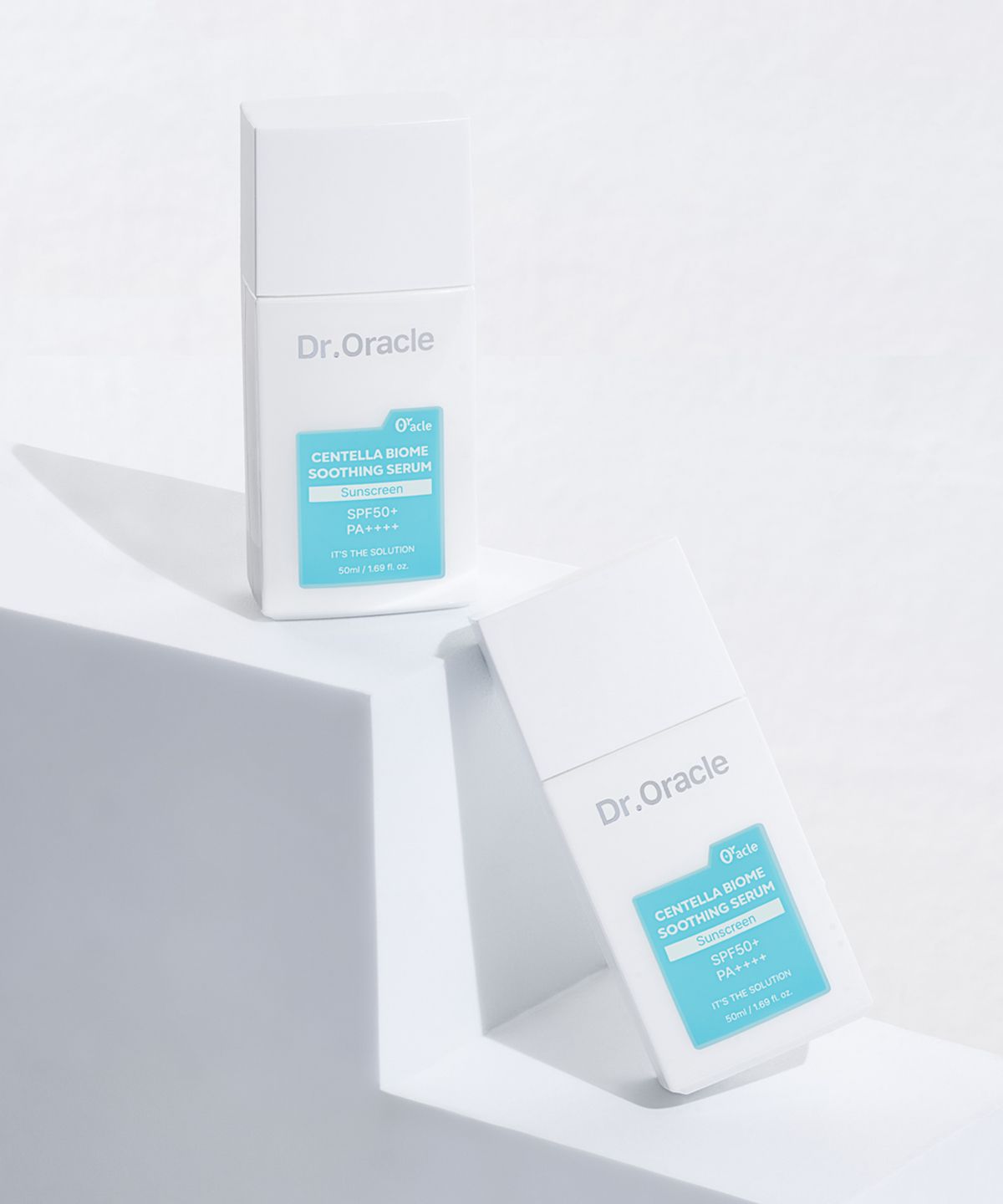 닥터오라클(DR.ORACLE) [2pack] 센텔라바이옴 수딩 선 세럼 50ml (+레시피 나이아신아마이드 화이트 마스크 10매/1box 본품 증정)