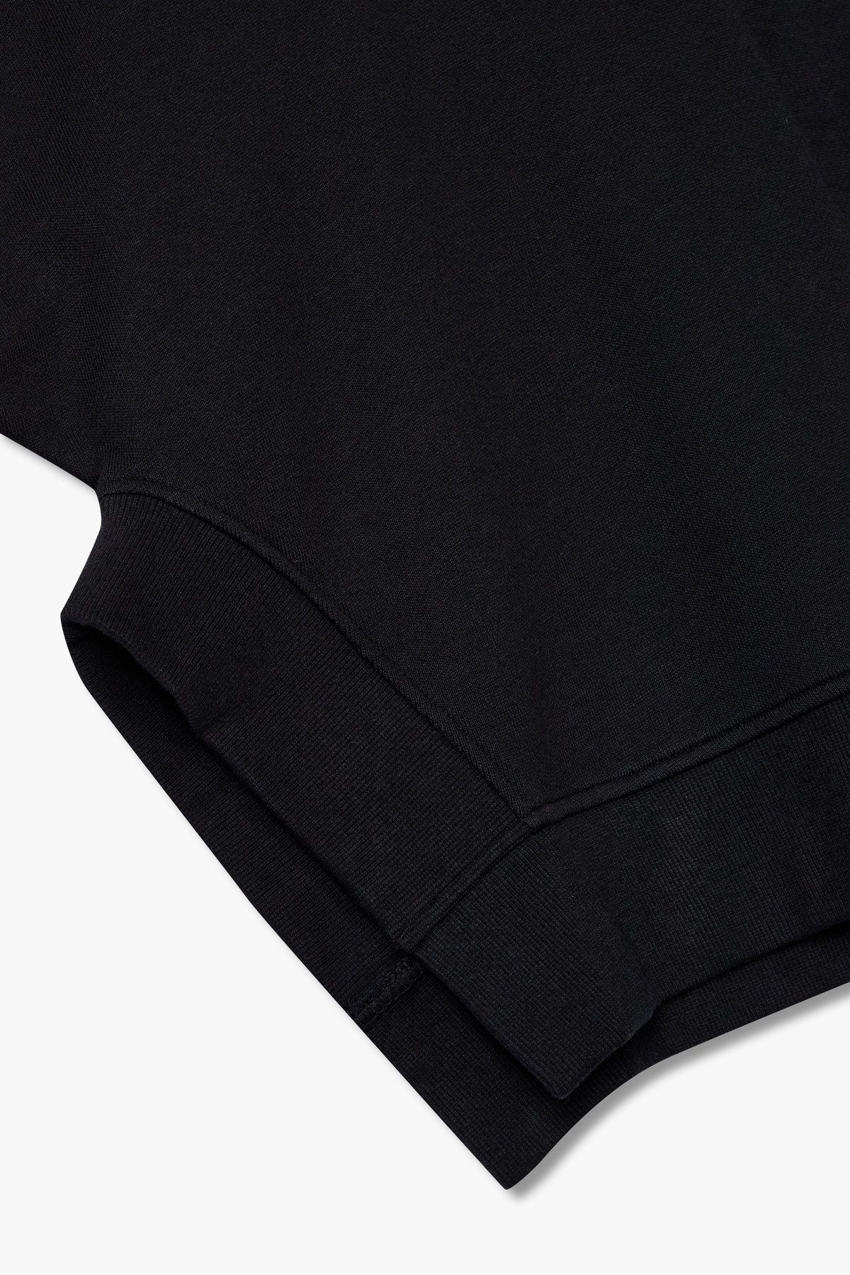 엠포리오 아르마니 언더웨어(EMPORIO ARMANI UNDERWEAR) 여성 로고 자수 라운지 후드 탑 _블랙 0825138503