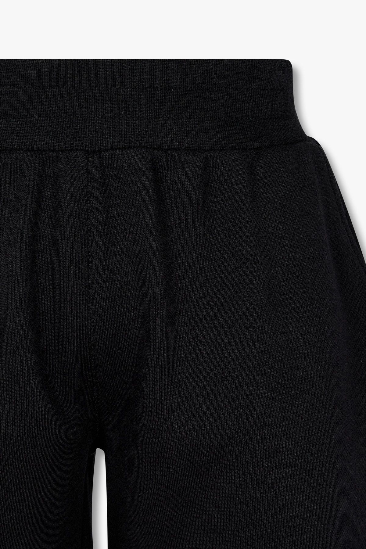 엠포리오 아르마니 언더웨어(EMPORIO ARMANI UNDERWEAR) 여성 로고 자수 라운지 버뮤다 쇼츠 _블랙 0825131506
