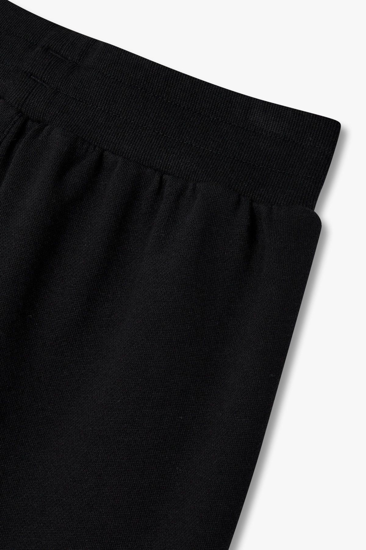 엠포리오 아르마니 언더웨어(EMPORIO ARMANI UNDERWEAR) 여성 로고 자수 라운지 버뮤다 쇼츠 _블랙 0825131506