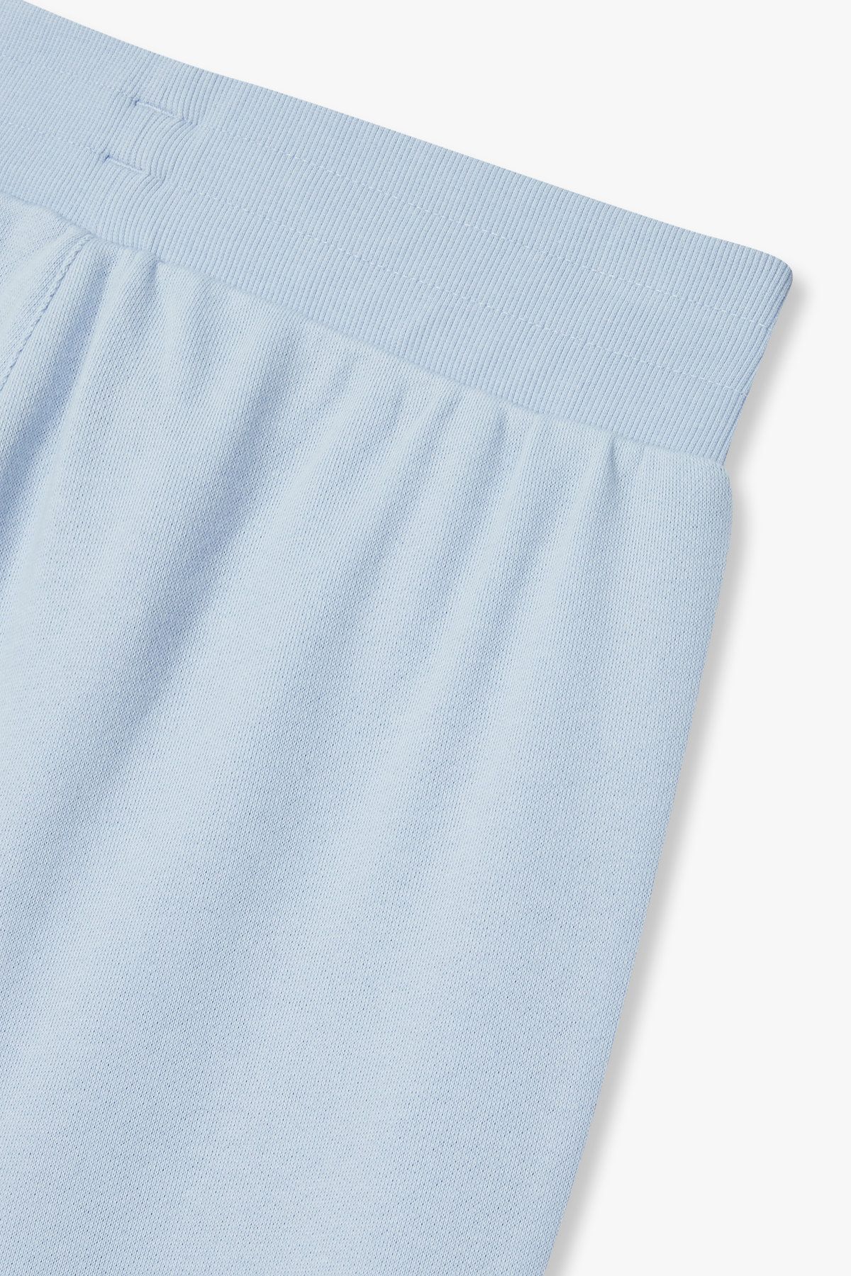 엠포리오 아르마니 언더웨어(EMPORIO ARMANI UNDERWEAR) 여성 로고 자수 라운지 조거 팬츠 _라이트 블루 0825132501