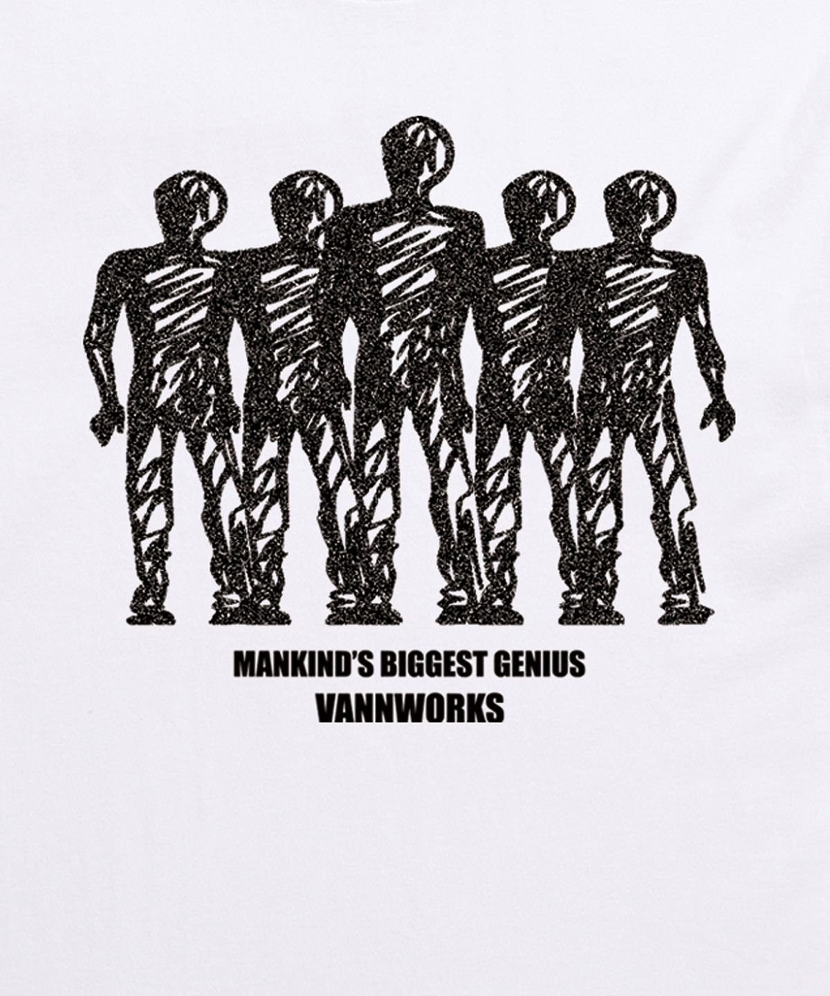 밴웍스(VANNWORKS) MANKIND 오버핏 반팔 티셔츠 (VS0121) 화이트