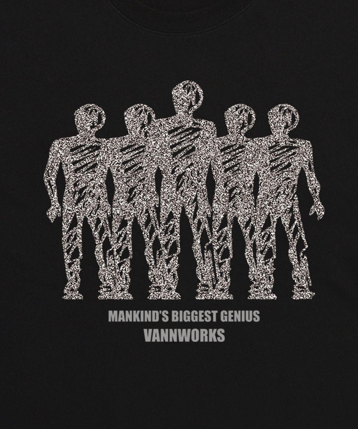 밴웍스(VANNWORKS) MANKIND 오버핏 반팔 티셔츠 (VS0121) 블랙