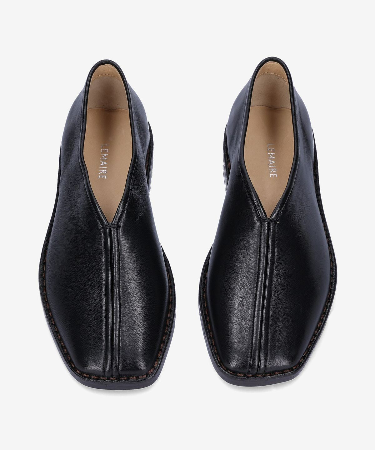 MUSINSA | LEMAIRE Women's Flat Pipe Loafers - Black