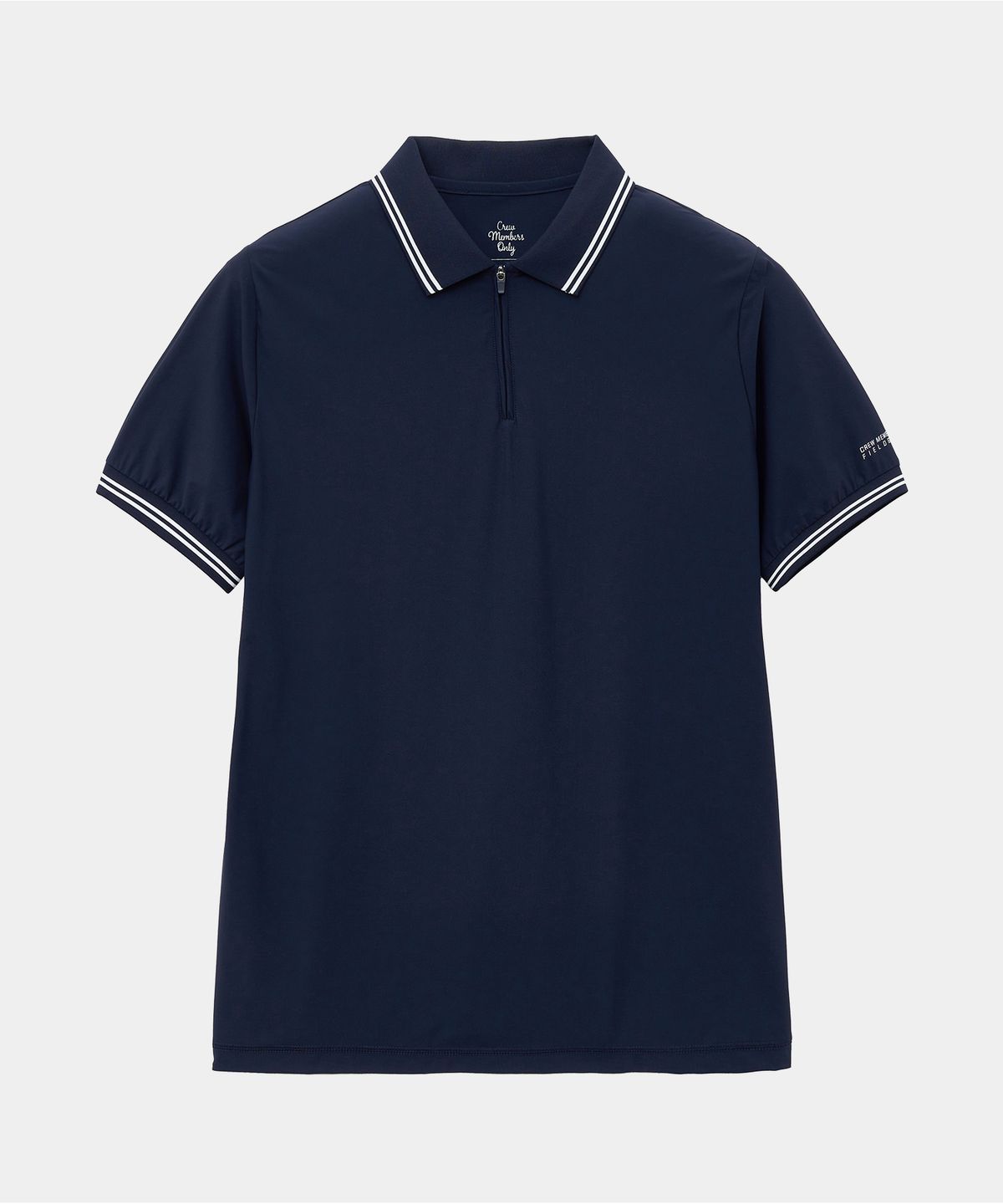 크루멤버스온리(CREW MEMBERS ONLY) QUARTER ZIPUP POLO NAVY