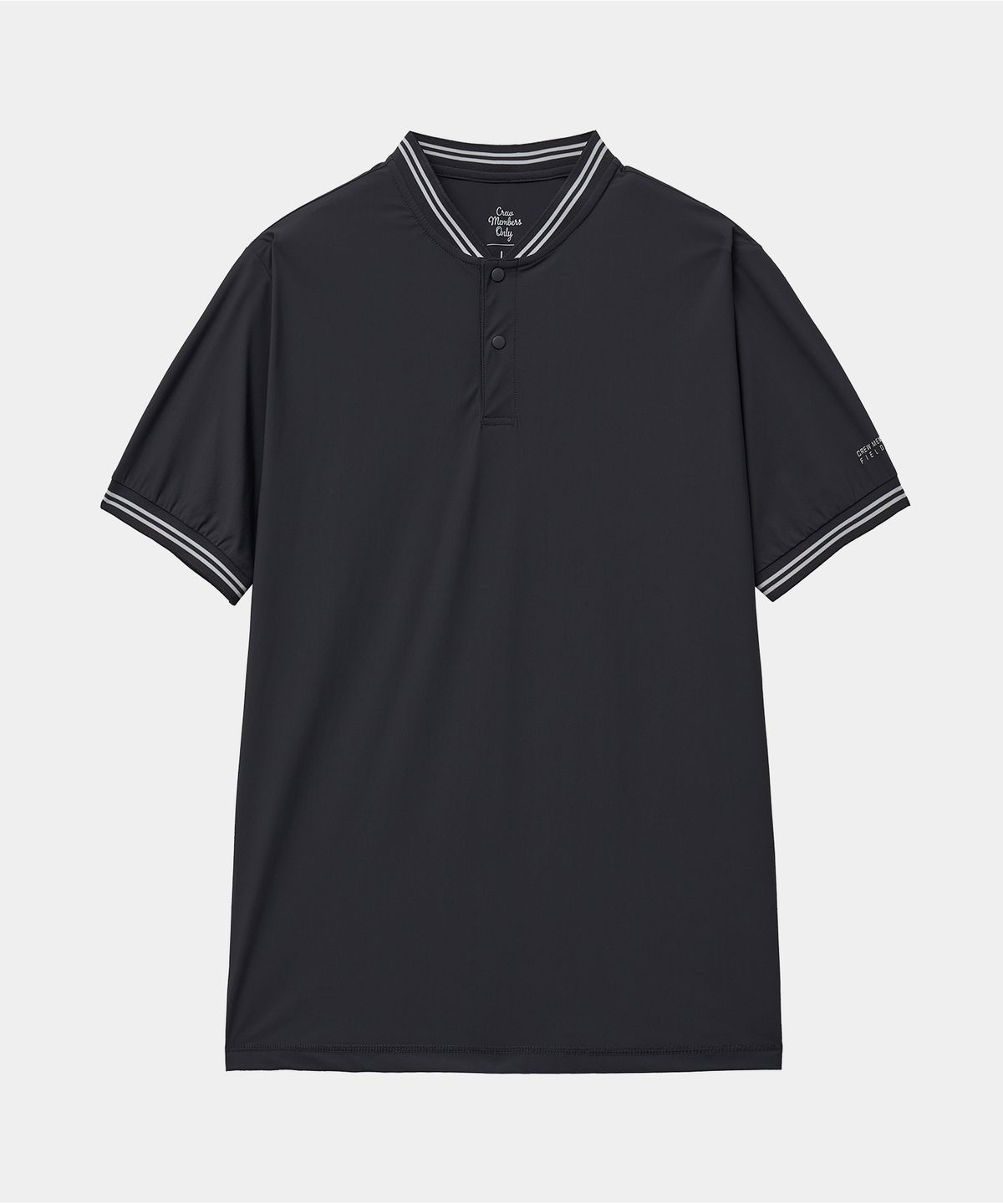 크루멤버스온리(CREW MEMBERS ONLY) FIELD ROUND POLO CHARCOAL