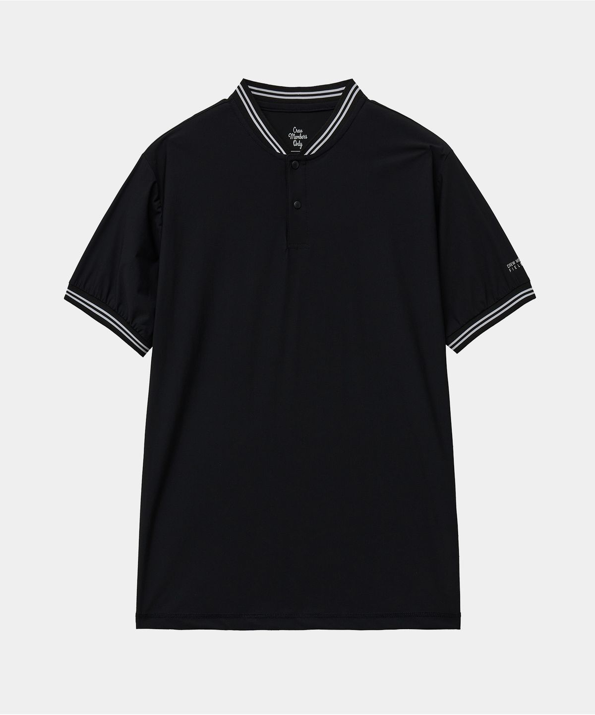 크루멤버스온리(CREW MEMBERS ONLY) FIELD ROUND POLO BLACK