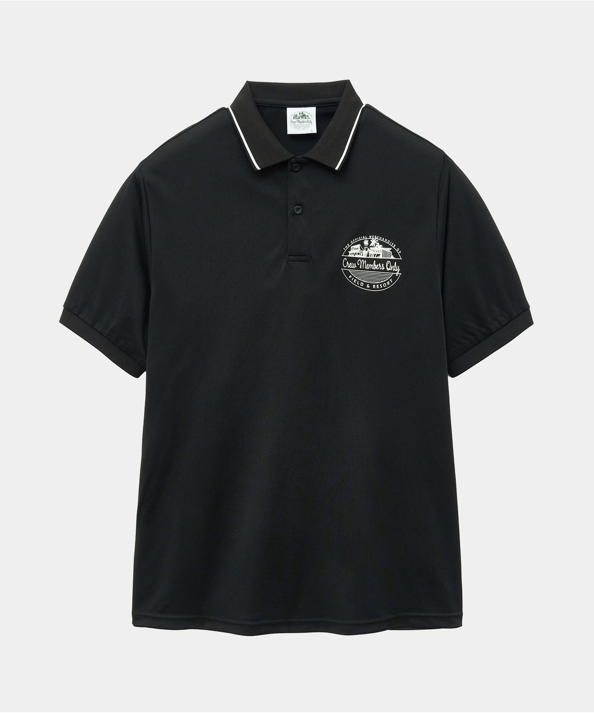 크루멤버스온리(CREW MEMBERS ONLY) RESORT BASIC POLO BLACK