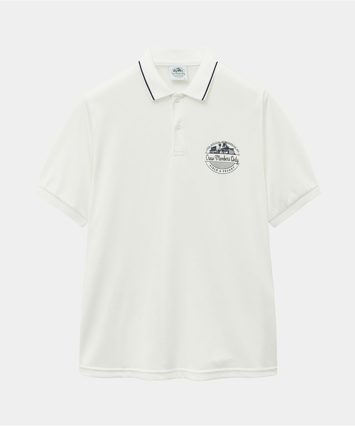 크루멤버스온리(CREW MEMBERS ONLY) RESORT BASIC POLO WHITE