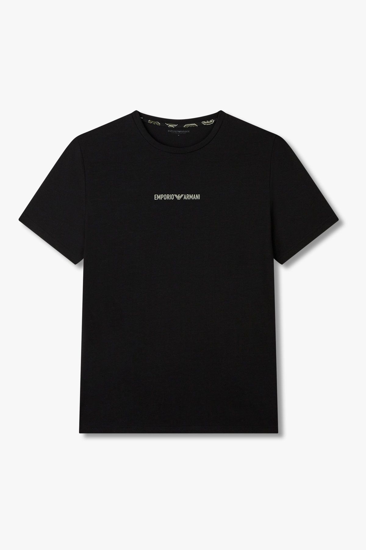 엠포리오 아르마니 언더웨어(EMPORIO ARMANI UNDERWEAR) 남성 이글 패턴 라운지 상하의 세트 _블랙 08M5139005