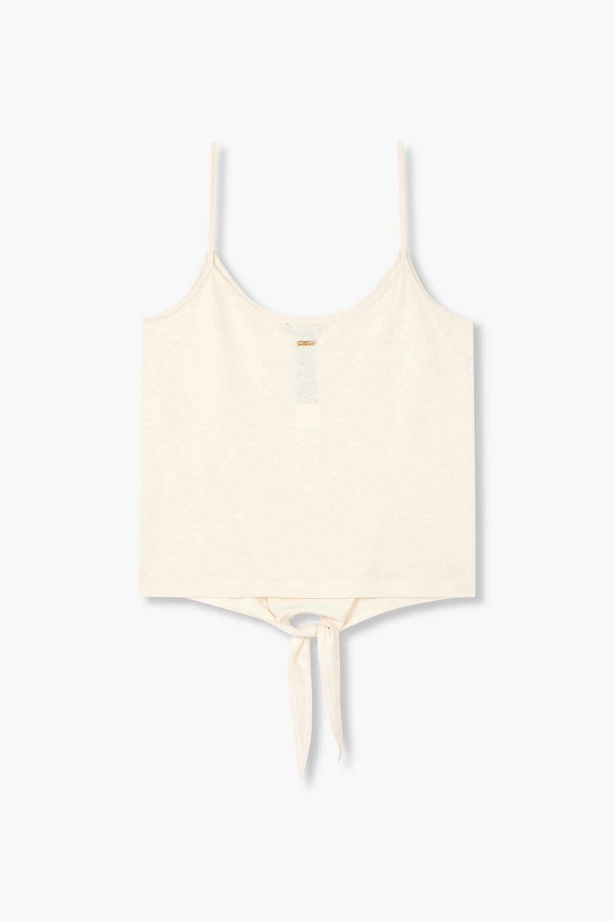 엠포리오 아르마니 언더웨어(EMPORIO ARMANI UNDERWEAR) 여성 낫 헴 디테일 탱크 탑 _라이트 베이지 0825113508