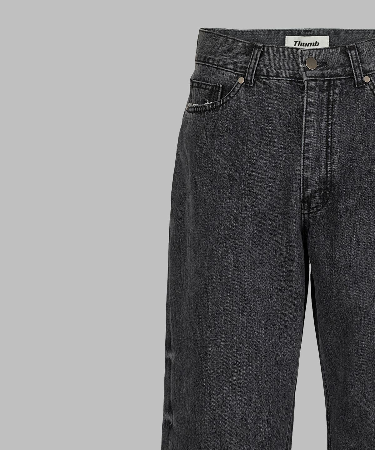 덤(THUMB) CURVED LINE ROUGH DENIM 10