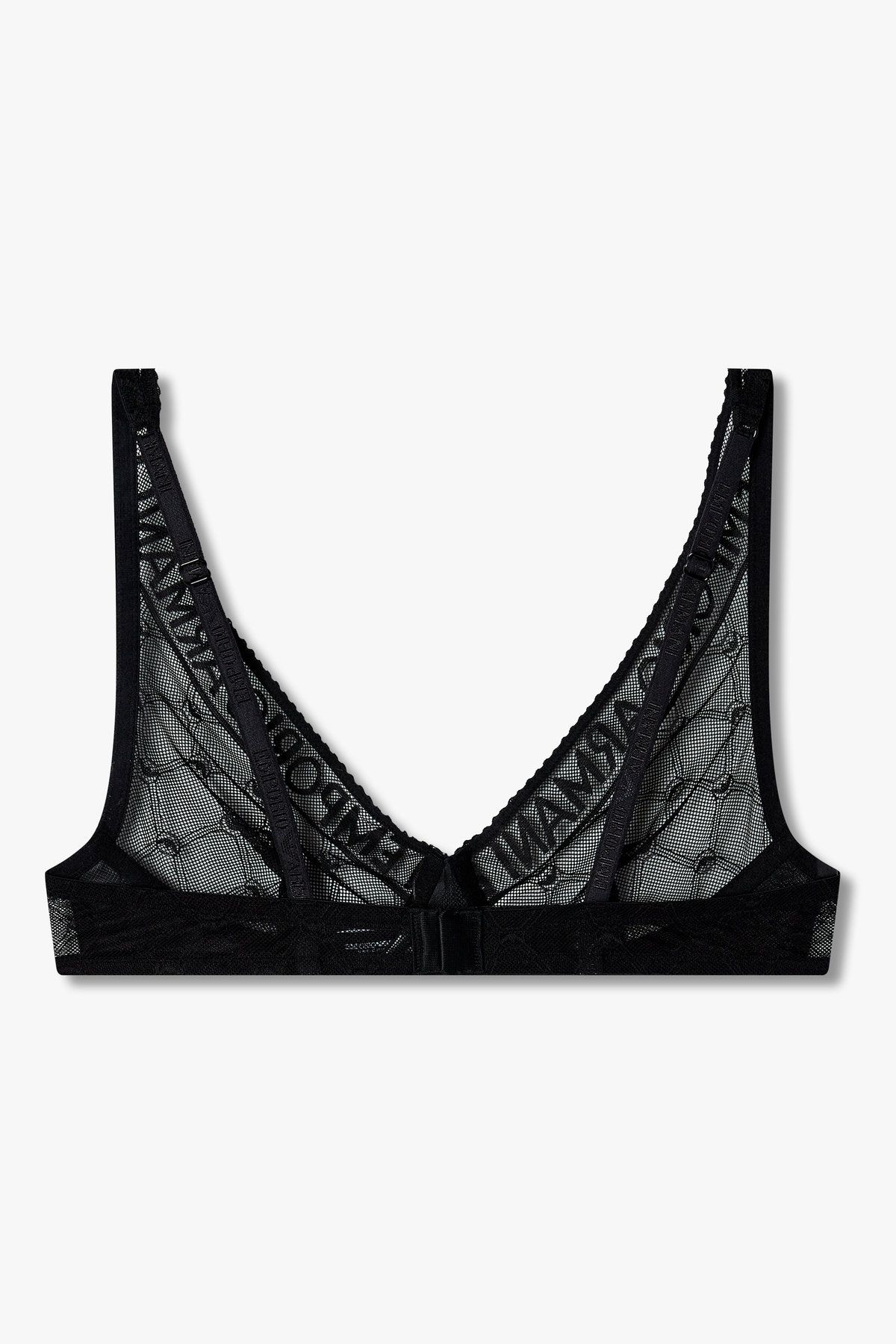 엠포리오 아르마니 언더웨어(EMPORIO ARMANI UNDERWEAR) 여성 패턴드 메쉬 브라렛 브라 _블랙 0825181506