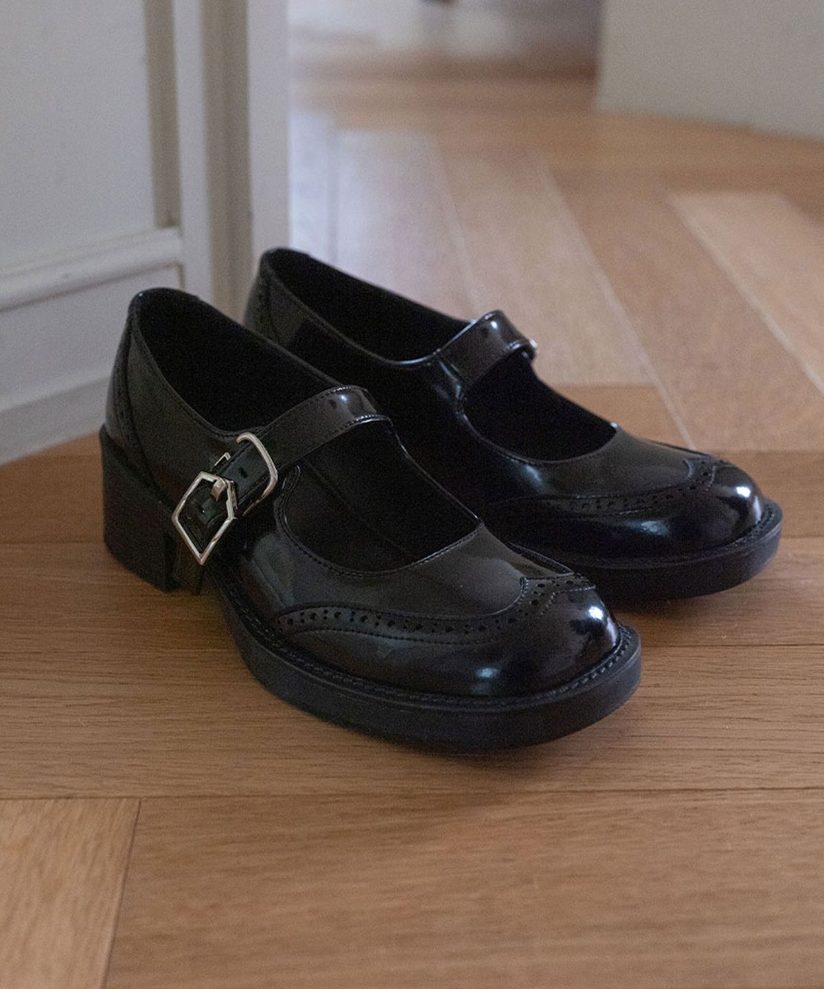 에펠클래식(EIFFELCLASSIC) ELLA Maryjane Loafer_ black 엘라 메리제인 로퍼 5cm