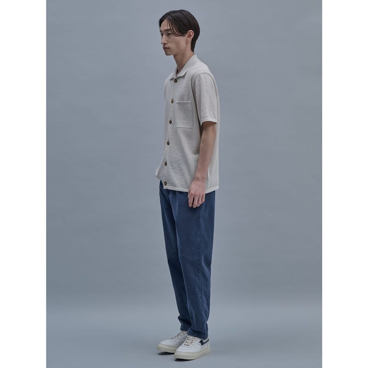 시프트지(SHIFT.G) Half Sleeves Cardigan  Ivory
