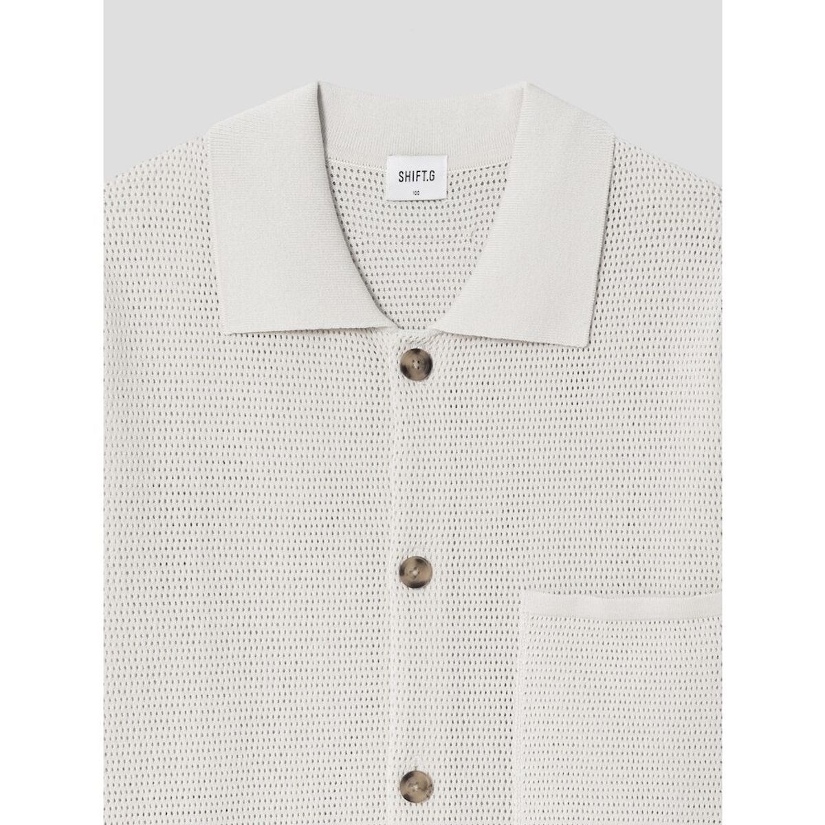 시프트지(SHIFT.G) Half Sleeves Cardigan  Ivory
