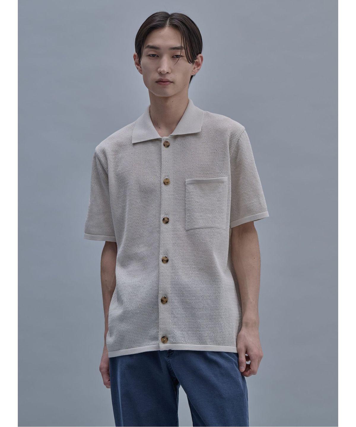 시프트지(SHIFT.G) Half Sleeves Cardigan  Ivory