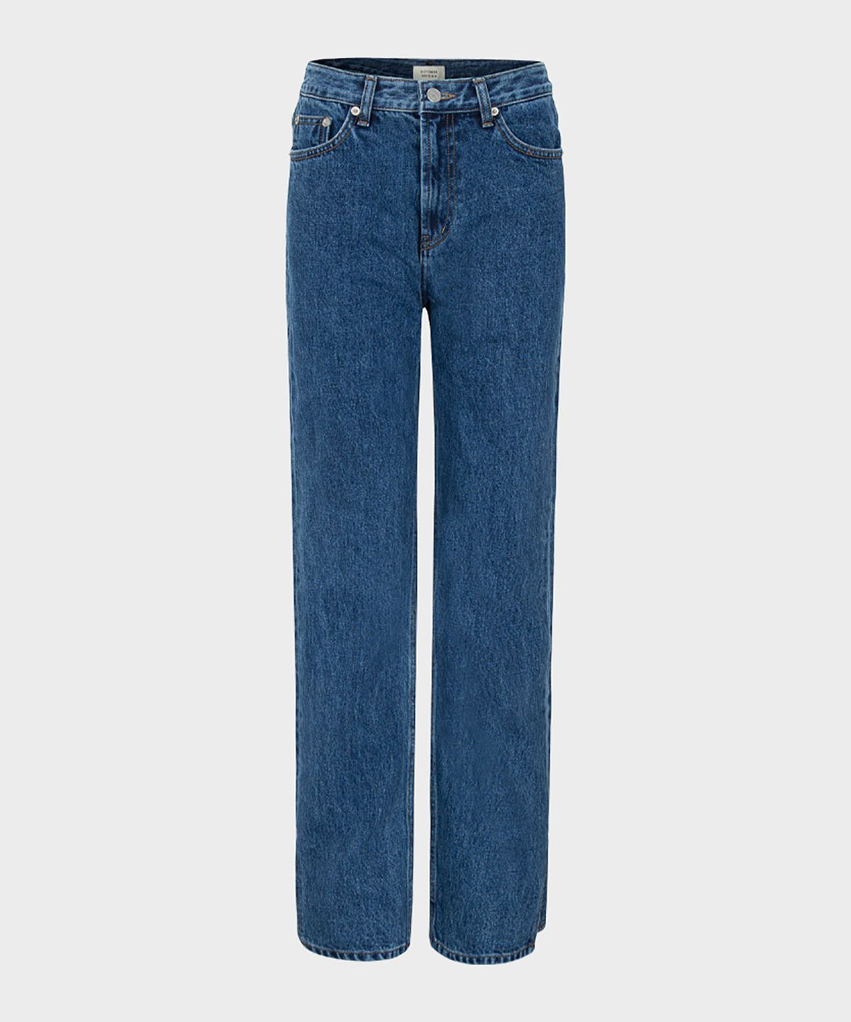 옥토버세컨드(OCTOBERSECOND) Straight slit denim (blue)