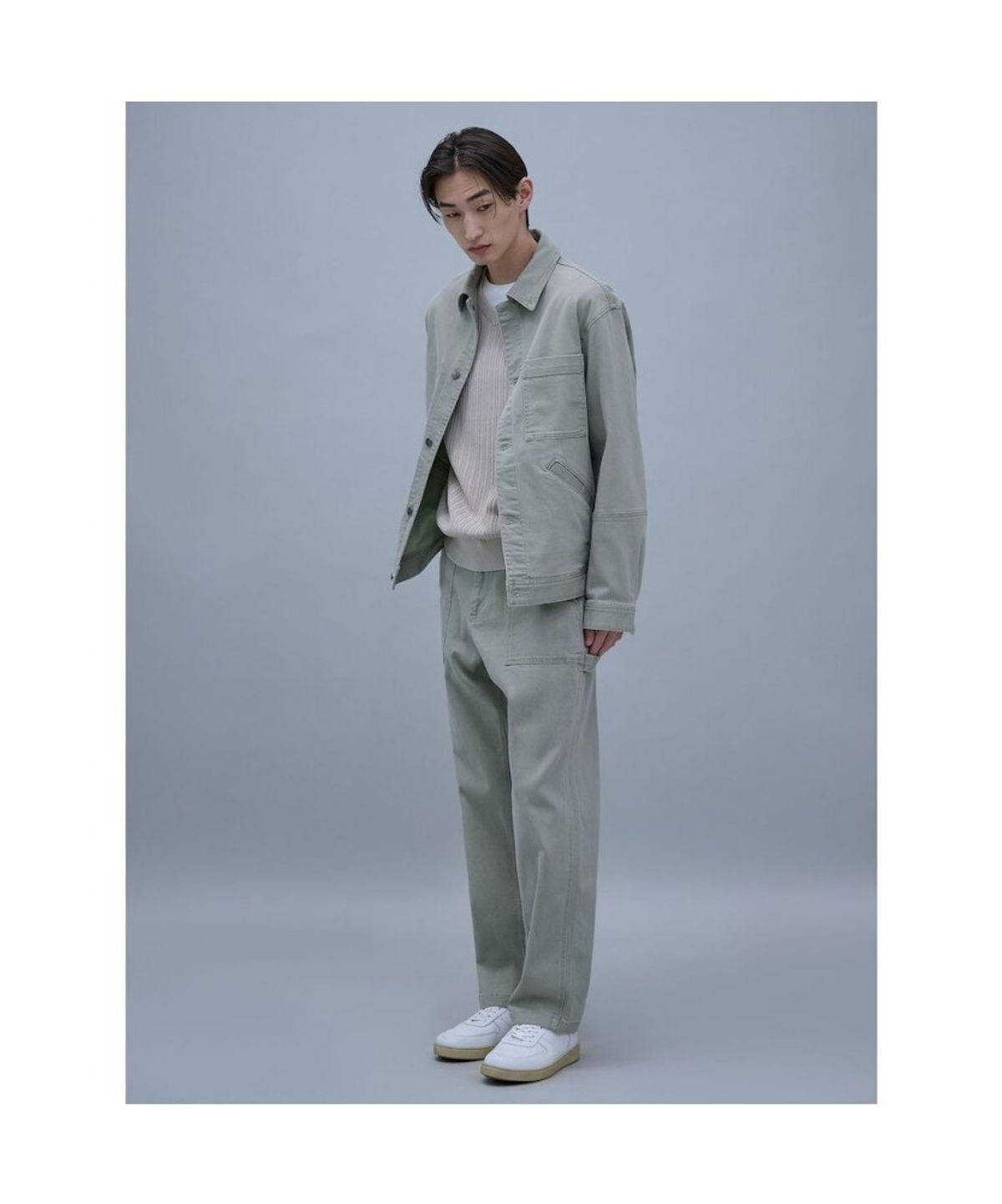 시프트지(SHIFT.G) Mallet Denim Trucker Jacket  Khaki