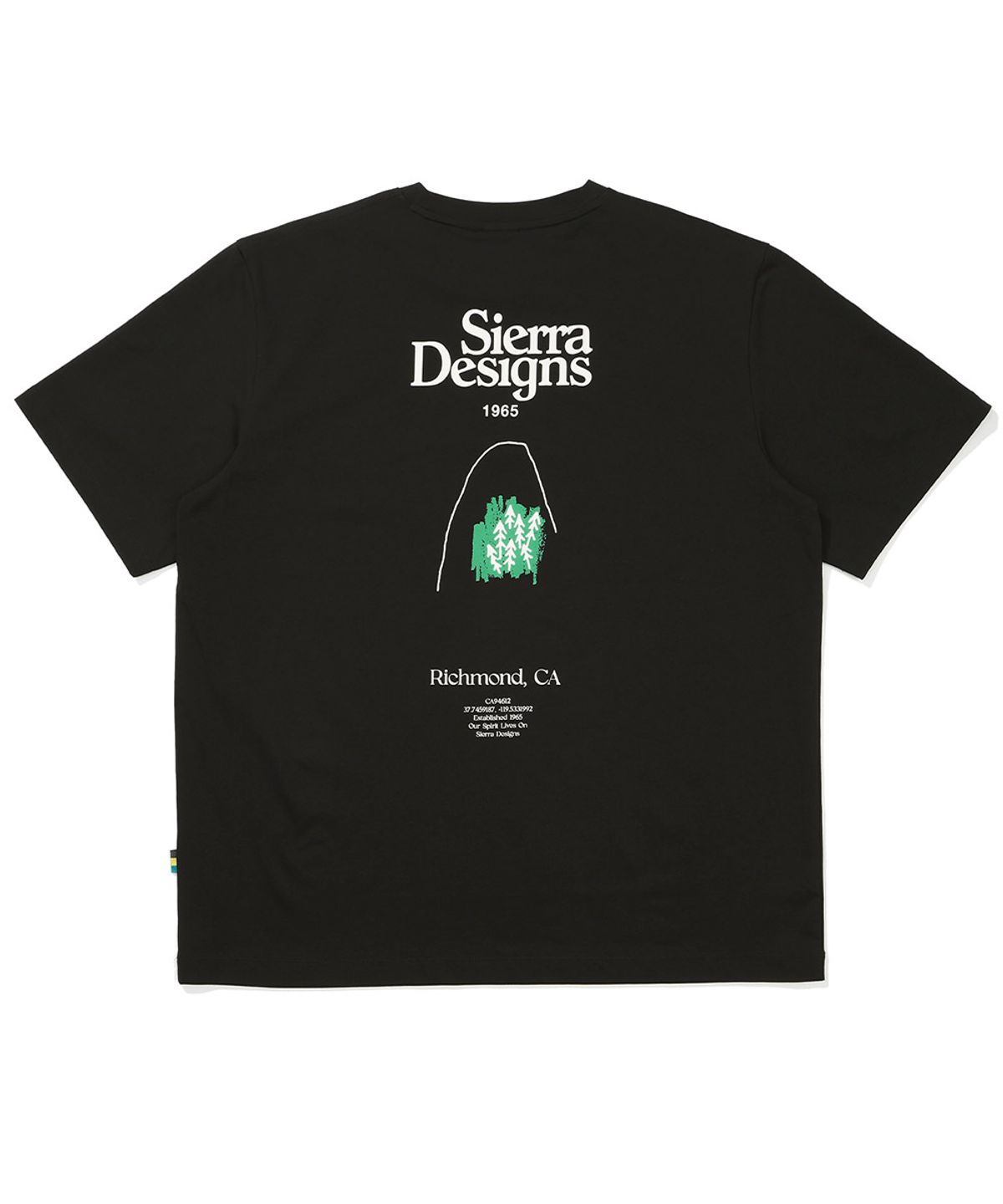 시에라디자인(SIERRA DESIGNS) 리치몬드 로고 칠라이트(CHILL-LITE) 반팔티셔츠 BLACK