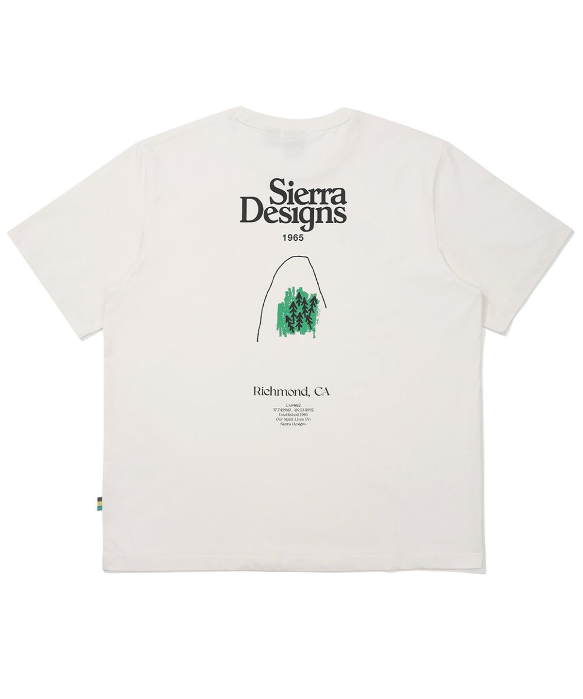 시에라디자인(SIERRA DESIGNS) 리치몬드 로고 칠라이트(CHILL-LITE) 반팔티셔츠 IVORY