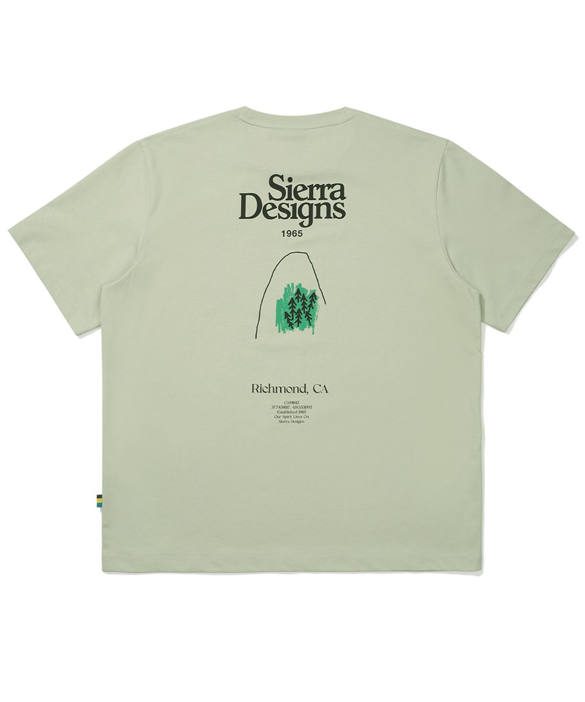 시에라디자인(SIERRA DESIGNS) 리치몬드 로고 칠라이트(CHILL-LITE) 반팔티셔츠 MINT GREEN