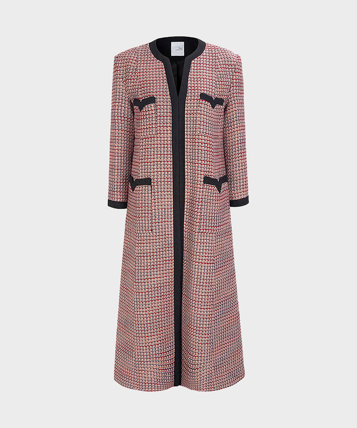 옥토버세컨드(OCTOBERSECOND) V tweed coat(red)