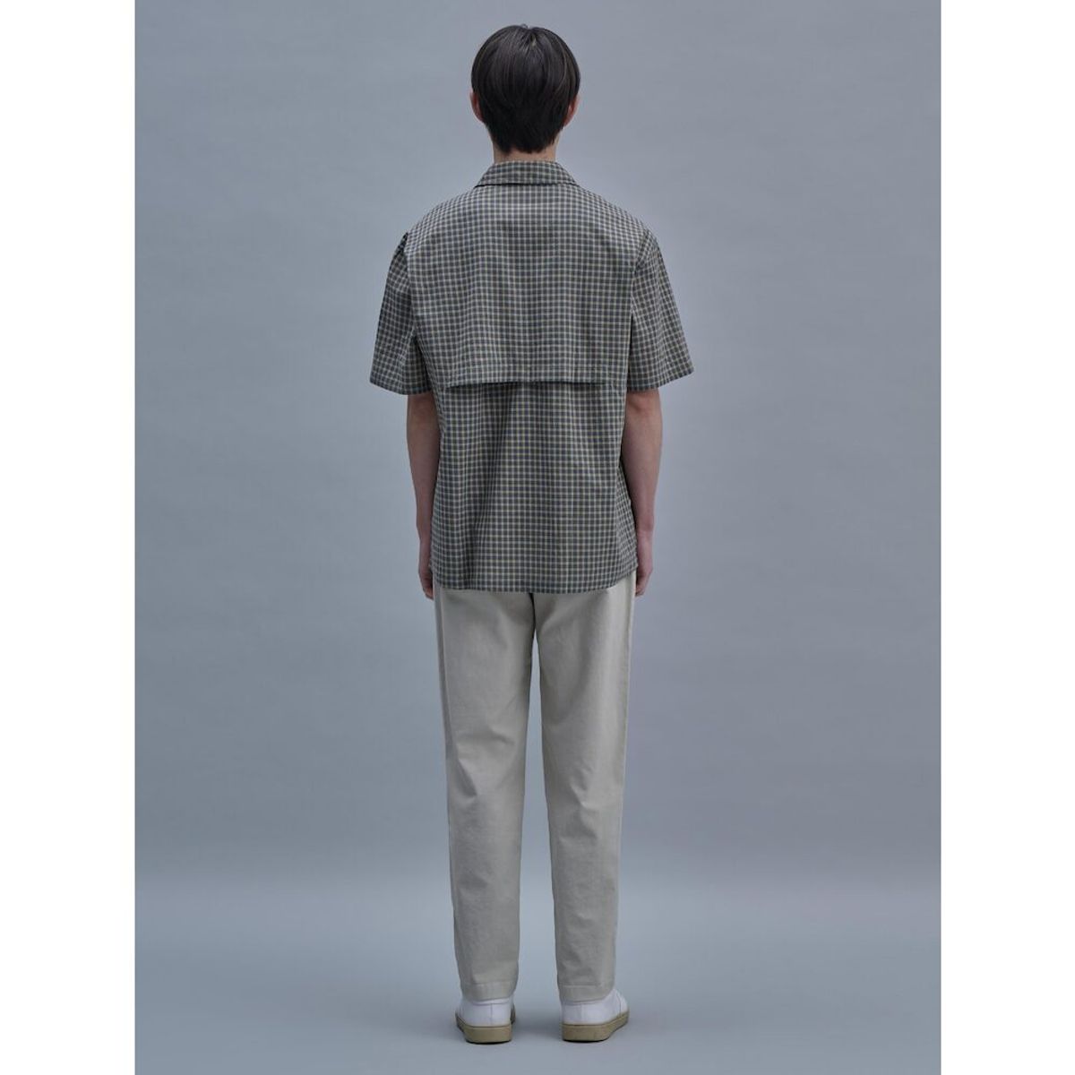 시프트지(SHIFT.G) Micro Pattern Cloud Shirts  Mustard