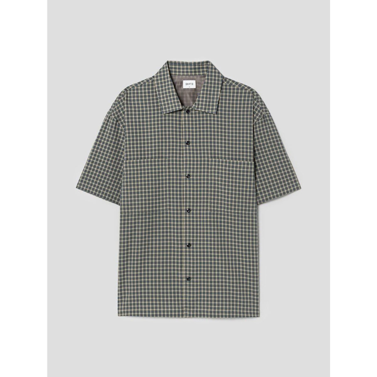 시프트지(SHIFT.G) Micro Pattern Cloud Shirts  Mustard