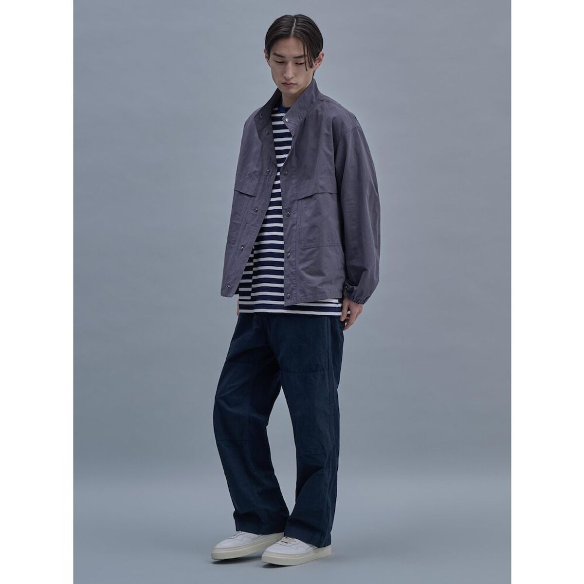 시프트지(SHIFT.G) Cotton Linen ZoomIn Shirts  Ash