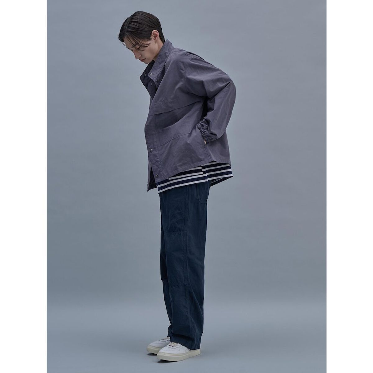 시프트지(SHIFT.G) Cotton Linen ZoomIn Shirts  Ash