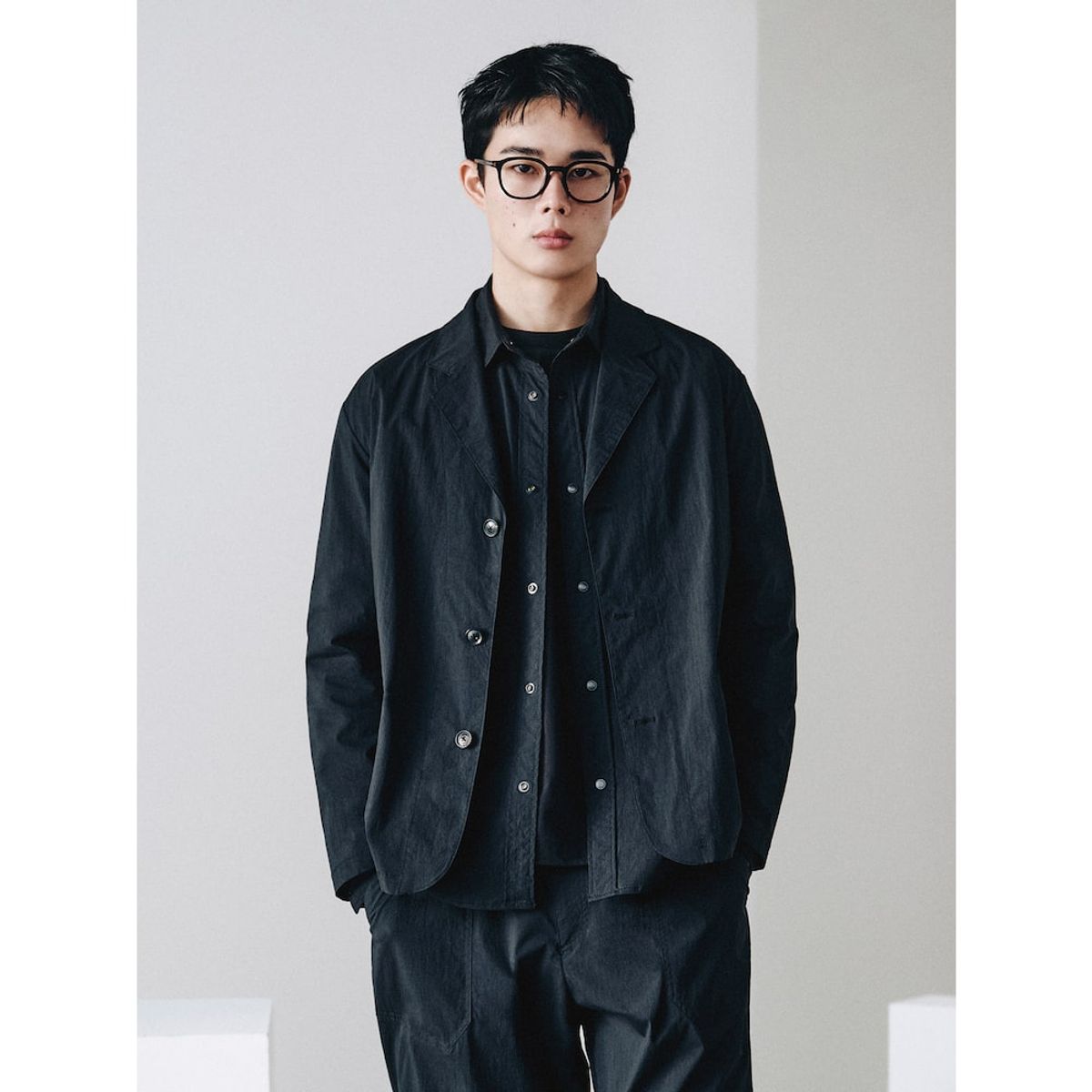 시프트지(SHIFT.G) Module ZoomIn Shirts  Black