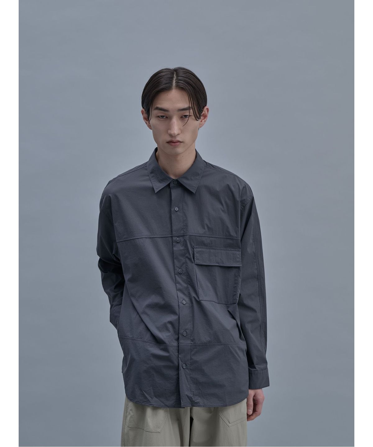 시프트지(SHIFT.G) Utility Cloud Shirts  Ash